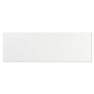 Veggflis <strong>Bianchi</strong>  Axe Hvit Matt Relieff 33x100 cm